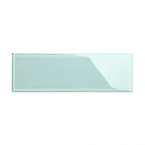Giorbello (Sample) 4×12 glass subway tiles Baby Blue 3-in x 6-in Glossy Glass Brick Subway Wall Tile