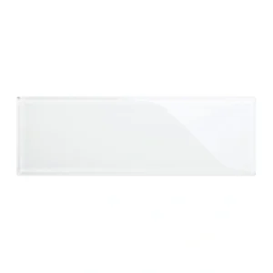 Giorbello (Sample) 4×12 Glass Subway Tiles Bright White 4-in x 12-in Glossy Glass Brick Subway Wall Tile