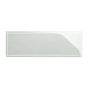 Giorbello (Sample) 4×12 glass subway tiles Light Gray 4-in x 12-in Glossy Glass Brick Subway Wall Tile