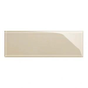 Giorbello (Sample) 4×12 glass subway tiles Light Taupe 4-in x 12-in Glossy Glass Brick Subway Wall Tile