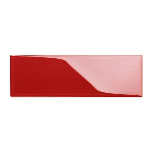 Giorbello (Sample) 4×12 glass subway tiles Ruby Red 4-in x 12-in Glossy Glass Brick Subway Wall Tile