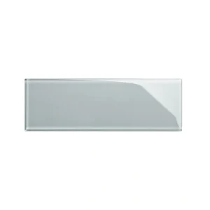 Giorbello (Sample) 4×12 glass subway tiles True Gray 4-in x 12-in Glossy Glass Brick Subway Wall Tile