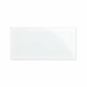 Giorbello (Sample) 6×12 Glass Subway Tiles Bright White 6-in x 12-in Glossy Glass Brick Subway Wall Tile