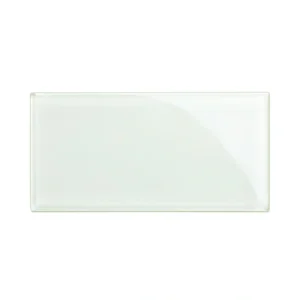 Giorbello (Sample) 6×12 glass subway tiles Dove White 6-in x 12-in Glossy Glass Brick Subway Wall Tile