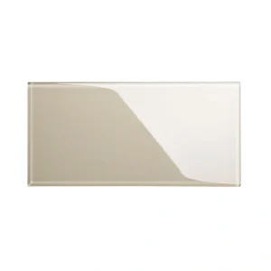 Giorbello (Sample) 6×12 Glass Subway Tiles Light Taupe 6-in x 12-in Glossy Glass Brick Subway Wall Tile