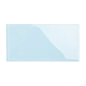 Giorbello (Sample) 6×12 glass subway tiles Morning Sky Blue 6-in x 12-in Glossy Glass Brick Subway Wall Tile