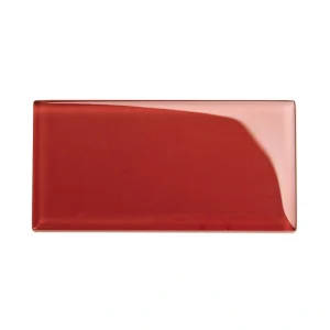 Giorbello (Sample) 6×12 Glass Subway Tiles Ruby Red 6-in x 12-in Glossy Glass Brick Subway Wall Tile