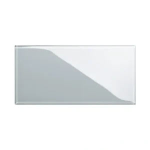 Giorbello (Sample) 6×12 glass subway tiles True Gray 6-in x 12-in Glossy Glass Brick Subway Wall Tile