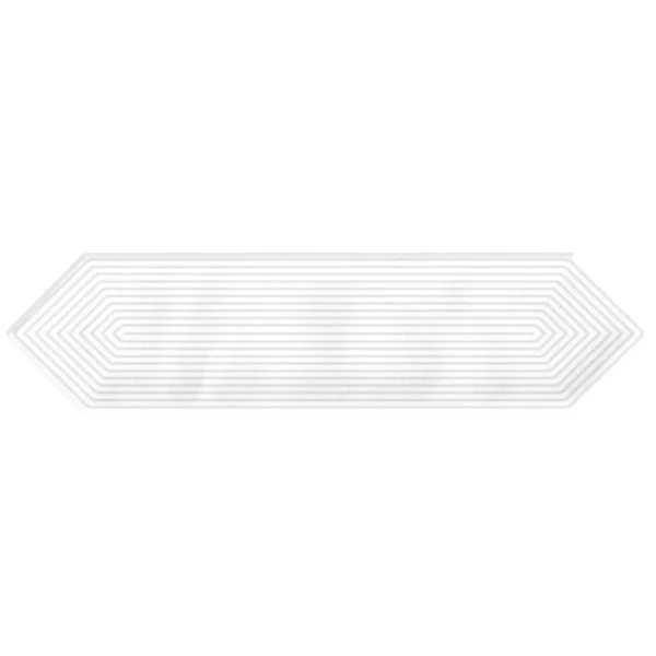 Giorbello (Sample) Decor White 3-in x 12-in Glazed Ceramic Subway Floor and Wall Tile