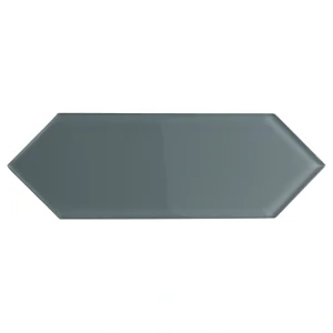Giorbello (Sample) Glass Subway Dark Slate 3-in x 9-in Glossy Glass Tile