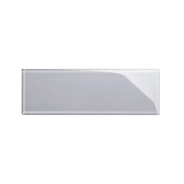 Giorbello (Sample) Glass Subway Lavender Gray 4-in x 12-in Glossy Glass Wall Tile