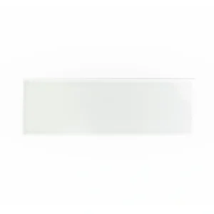 Giorbello (Sample) Glass Subway White 3-in x 9-in Glossy Glass Tile