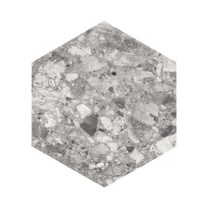 Giorbello (Sample) Gray 10-in x 10-in Matte Porcelain Stone Look Floor and Wall Tile