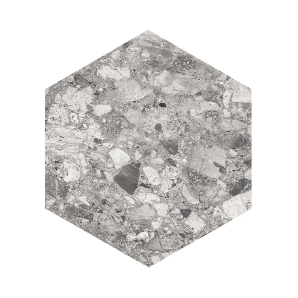 Giorbello (Sample) Gray 10-in x 10-in Matte Porcelain Stone Look Floor and Wall Tile