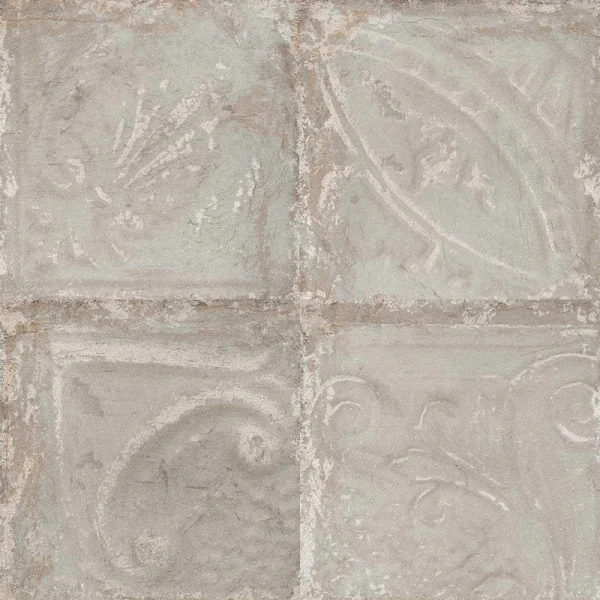 Giorbello (Sample) Sassuolo Tiles Gray Relief 12-in x 12-in Glazed Porcelain Stone Look Floor and Wall Tile