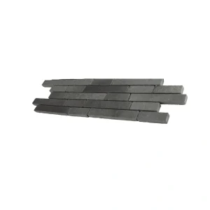 Giorbello (Sample) Travel Series Gray 4-in x 12-in Polished Travertine Brick Mosaic Wall Tile