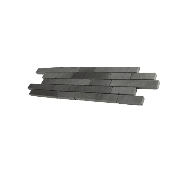 Giorbello (Sample) Travel Series Gray 4-in x 12-in Polished Travertine Brick Mosaic Wall Tile