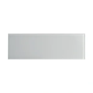 Giorbello (Sample) True Gray 3-in x 9-in Glossy Glass Subway Wall Tile