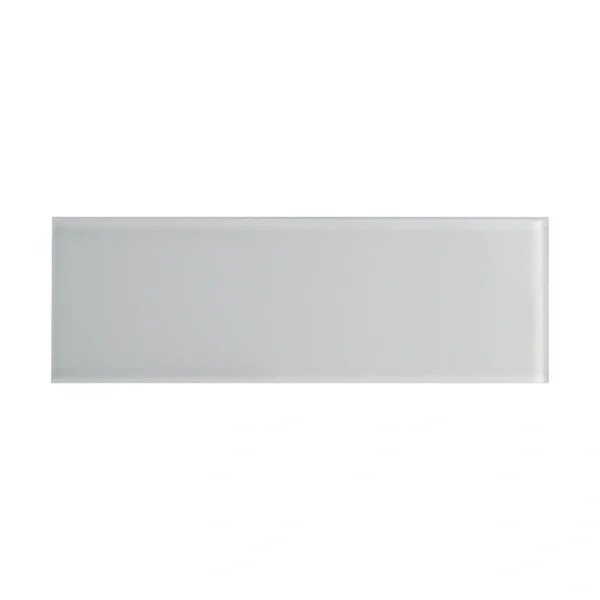 Giorbello (Sample) True Gray 3-in x 9-in Glossy Glass Subway Wall Tile