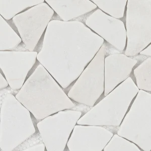 Giorbello (Sample) White 12-in x 12-in Matte Marble Look Floor and Wall Tile