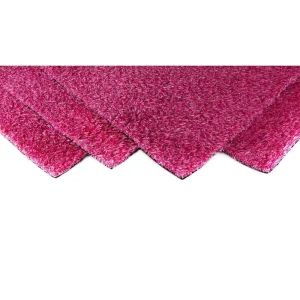 GREENLINE ARTIFICIAL GRASS Pink Blend Turf 6 ft. x 8 ft. Artificial Grass Rug