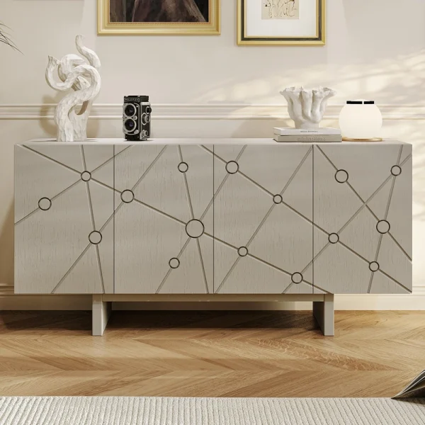 GZMR 15.75-in W x 30.71-in H Mdf White Freestanding Utility Storage Cabinet T726922788