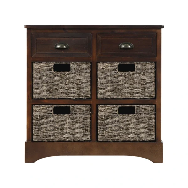 GZMR 28-in W x 28-in H Wood Espresso Freestanding Utility Storage Cabinet