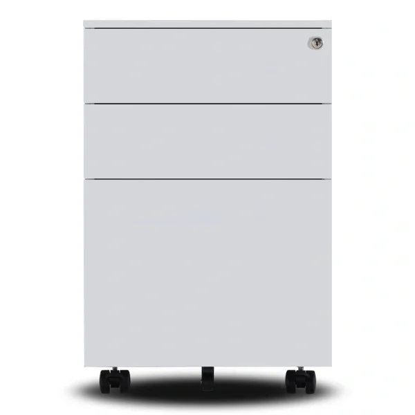 GZMR 3 Drawer File Cabinet White 3-Drawer 15.35-in File Cabinet