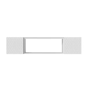 GZMR Modern/Contemporary White Tv Cabinet Integrated Tv Mount (Accommodates TVs up to 70-in) T726922755