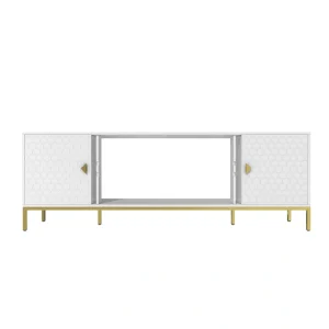GZMR Modern/Contemporary White Tv Cabinet Integrated Tv Mount (Accommodates TVs up to 70-in) T726922786
