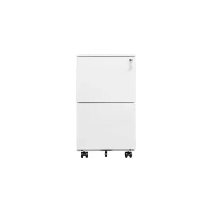 GZMR White 2-Drawer 17.72-in File Cabinet