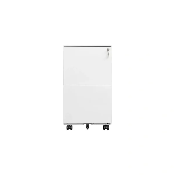GZMR White 2-Drawer 17.72-in File Cabinet