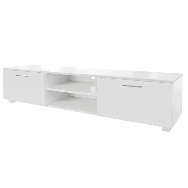 GZMR White TV Stand for 70-in TV Stands Modern/Contemporary White TV Cabinet (Accommodates TVs up to 70-in)