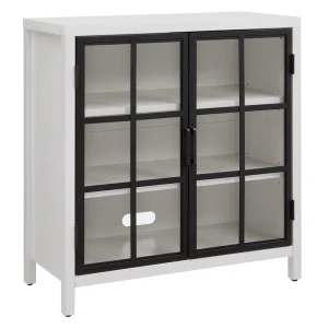 Hailey Home Bennett White 2-Shelf Office Cabinet
