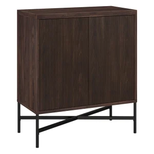 Hailey Home Brighton Alder Brown 2-Shelf Office Cabinet