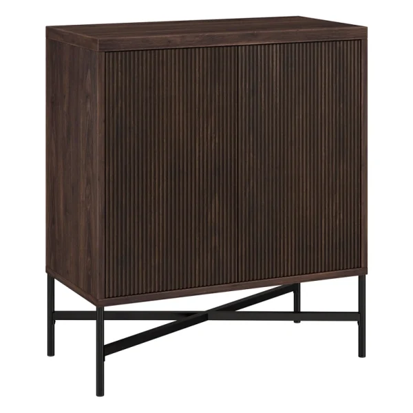 Hailey Home Brighton Alder Brown 2-Shelf Office Cabinet