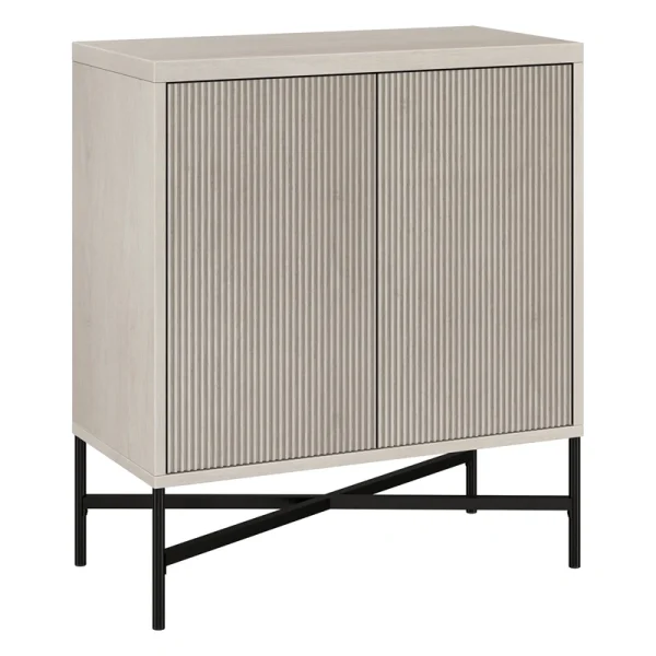 Hailey Home Brighton Alder White 2-Shelf Office Cabinet