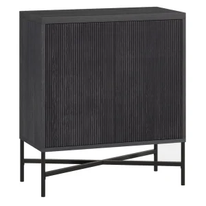 Hailey Home Brighton Charcoal Gray 2-Shelf Office Cabinet
