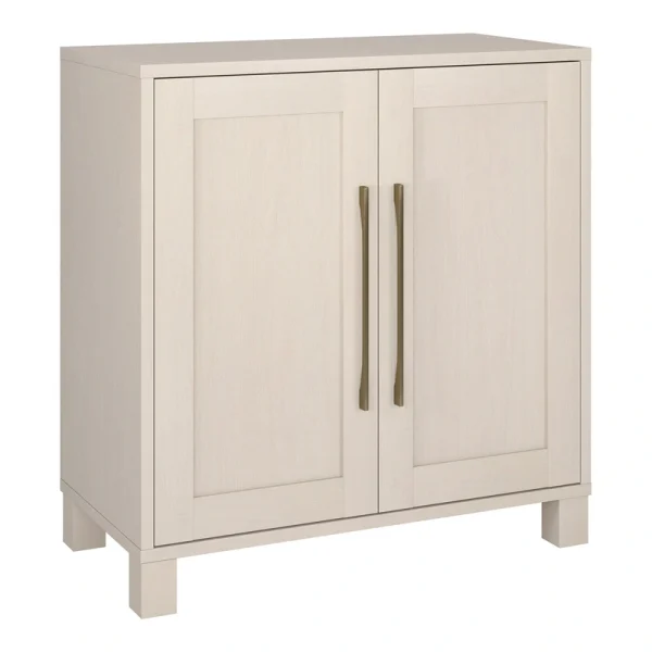 Hailey Home Chabot Alder White 2-Shelf Office Cabinet