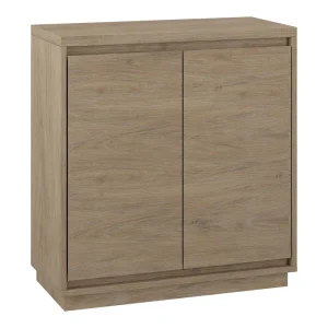 Hailey Home Presque Antiqued Gray Oak 2-Shelf Office Cabinet