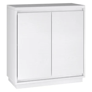 Hailey Home Presque White 2-Shelf Office Cabinet