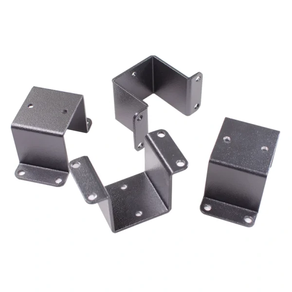 Harmony Railing 2-in Black Aluminum Rail Bracket (4-Pack)