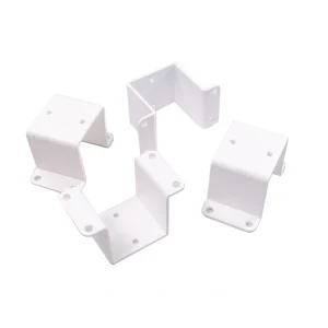 Harmony Railing 2-in White Aluminum Rail Bracket (4-Pack)