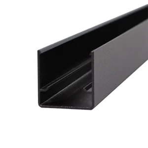 Harmony Railing 6-ft L x 1.5-in W x 1.5-in H Black Aluminum Bottom Rail