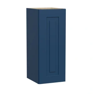 Home Decorators Collection Grayson 12 in. W x 12 in. D x 30 in. H Assembled Plywood Wall Kitchen Cabinet in Mythic Blue with Soft Close