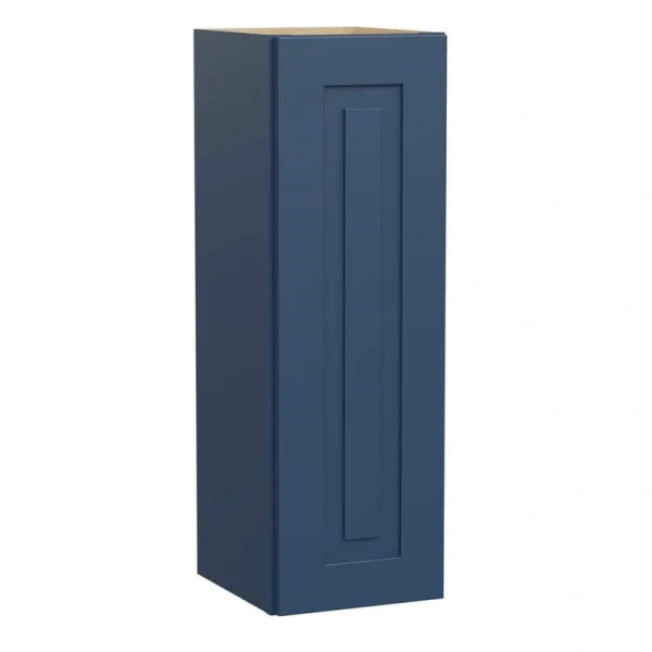 Home Decorators Collection Grayson 12 in. W x 12 in. D x 36 in. H Assembled Plywood Wall Kitchen Cabinet in Mythic Blue with Soft Close