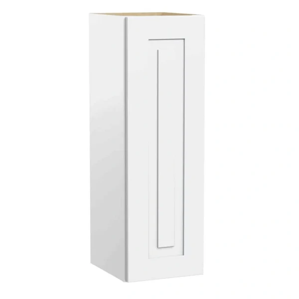Home Decorators Collection Grayson 12 in. W x 12 in. D x 42 in. H Assembled Plywood Wall Kitchen Cabinet in Pacific White with Soft Close
