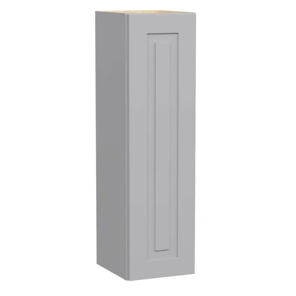 Home Decorators Collection Grayson 12 in. W x 12 in. D x 42 in. H Assembled Plywood Wall Kitchen Cabinet in Pearl Gray with Soft Close