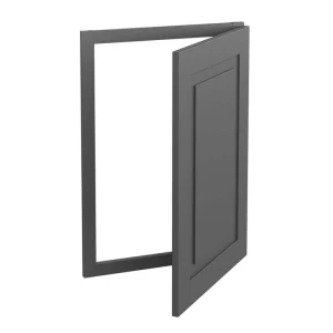Home Decorators Collection Grayson 17 in. W x 1.5 in. D x 34.5 in. H Plywood Corner Sink Front Angle in Deep Onyx with Soft Close