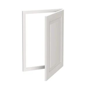 Home Decorators Collection Grayson 17 in. W x 1.5 in. D x 34.5 in. H Plywood Corner Sink Front Angle in Pacific White with Soft Close